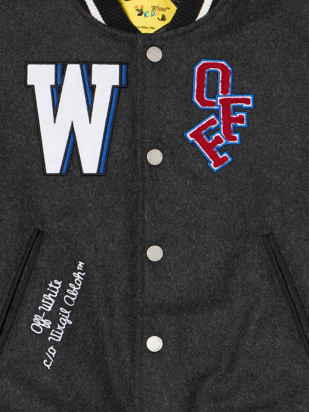 Arrow Motif Button-Up Jacket