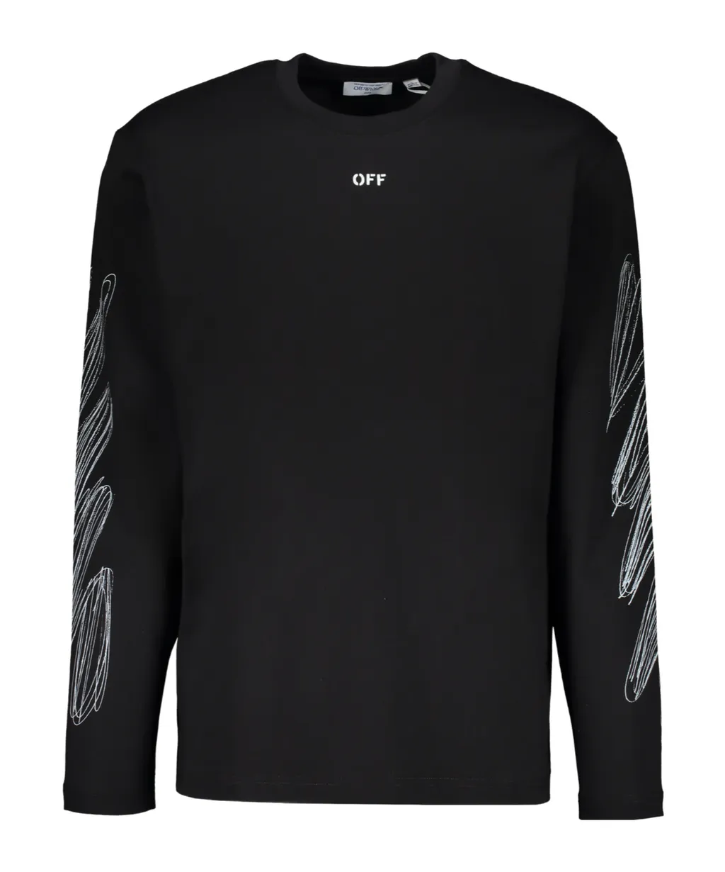 Long-Sleeve Pattern T-Shirt