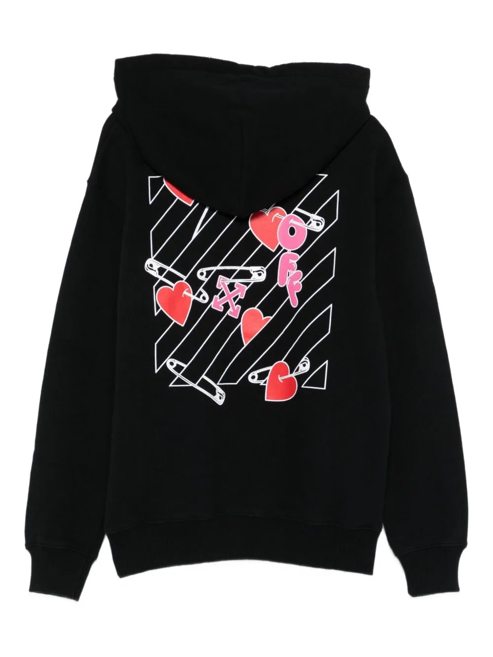 Heart-Safety Pin Hoodie