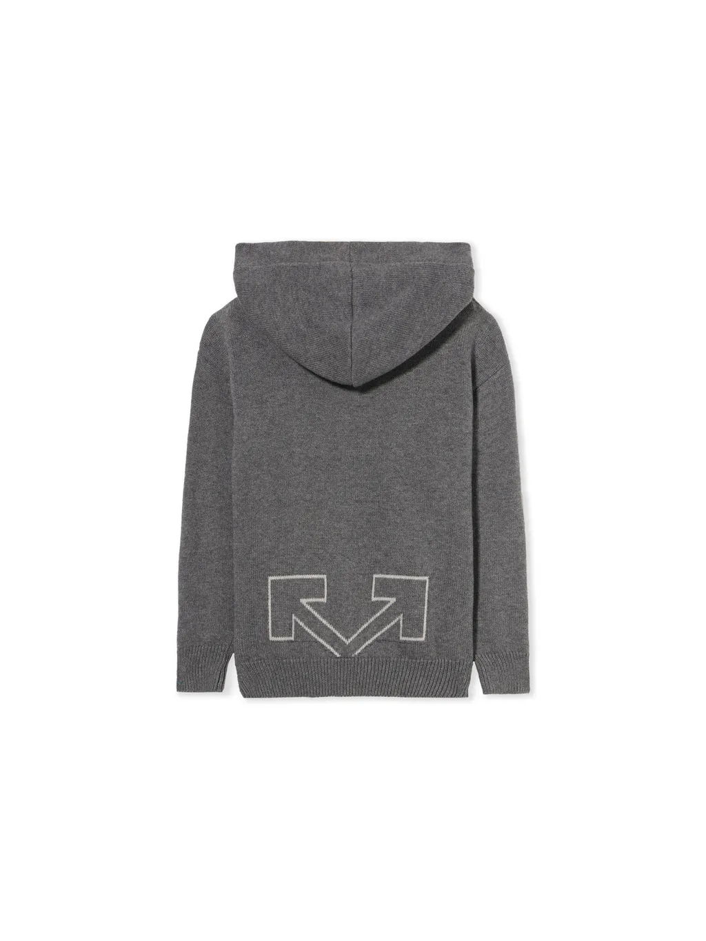 Arrow Patterned Long-Sleeved Hoodie