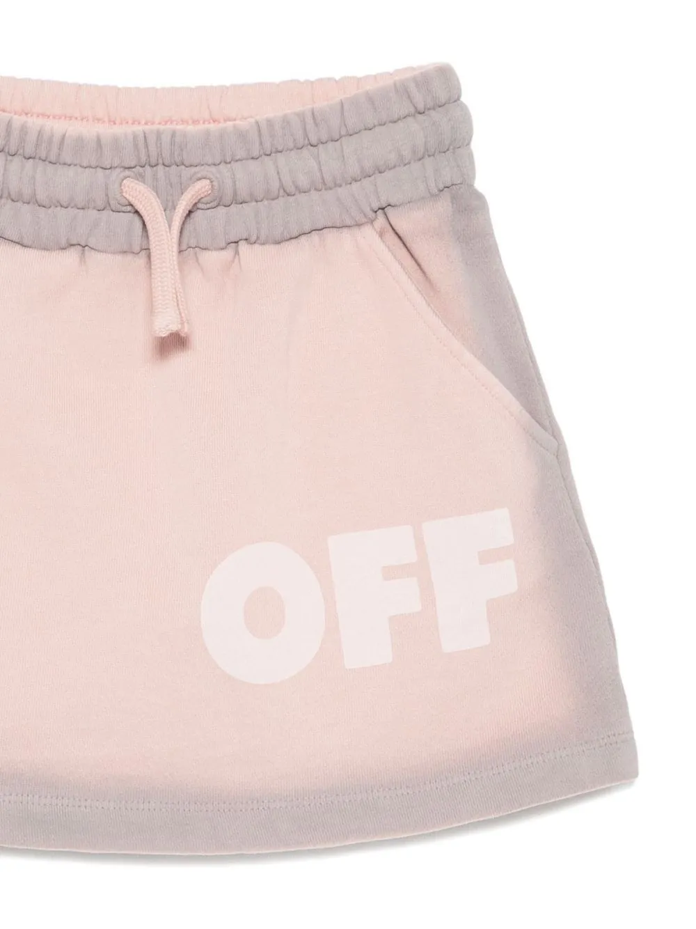 Drawstring-Waist Logo-Print Skirt