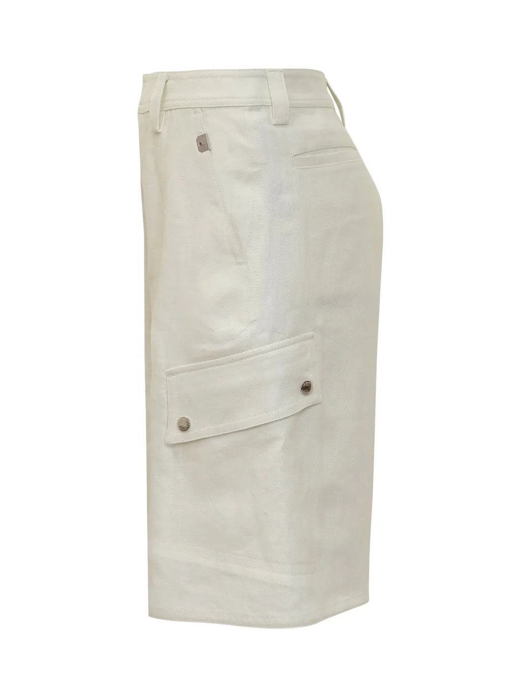Button Detailed Cargo Shorts