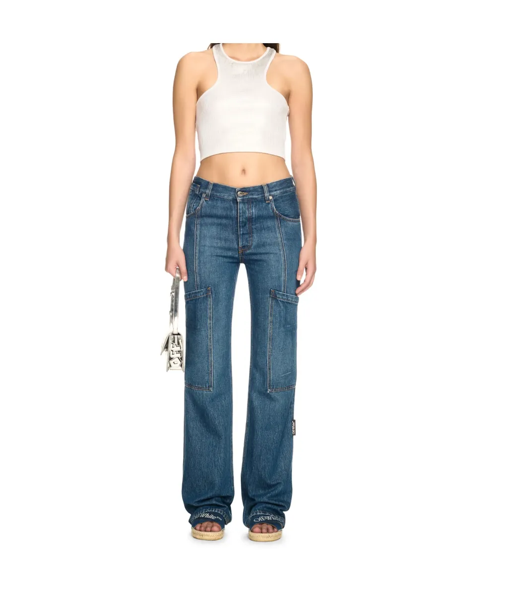 Straight-Leg Cargo Jeans
