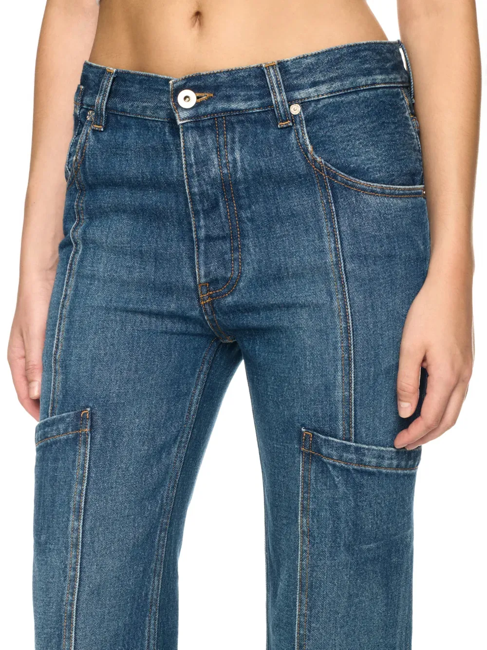 Straight-Leg Cargo Jeans