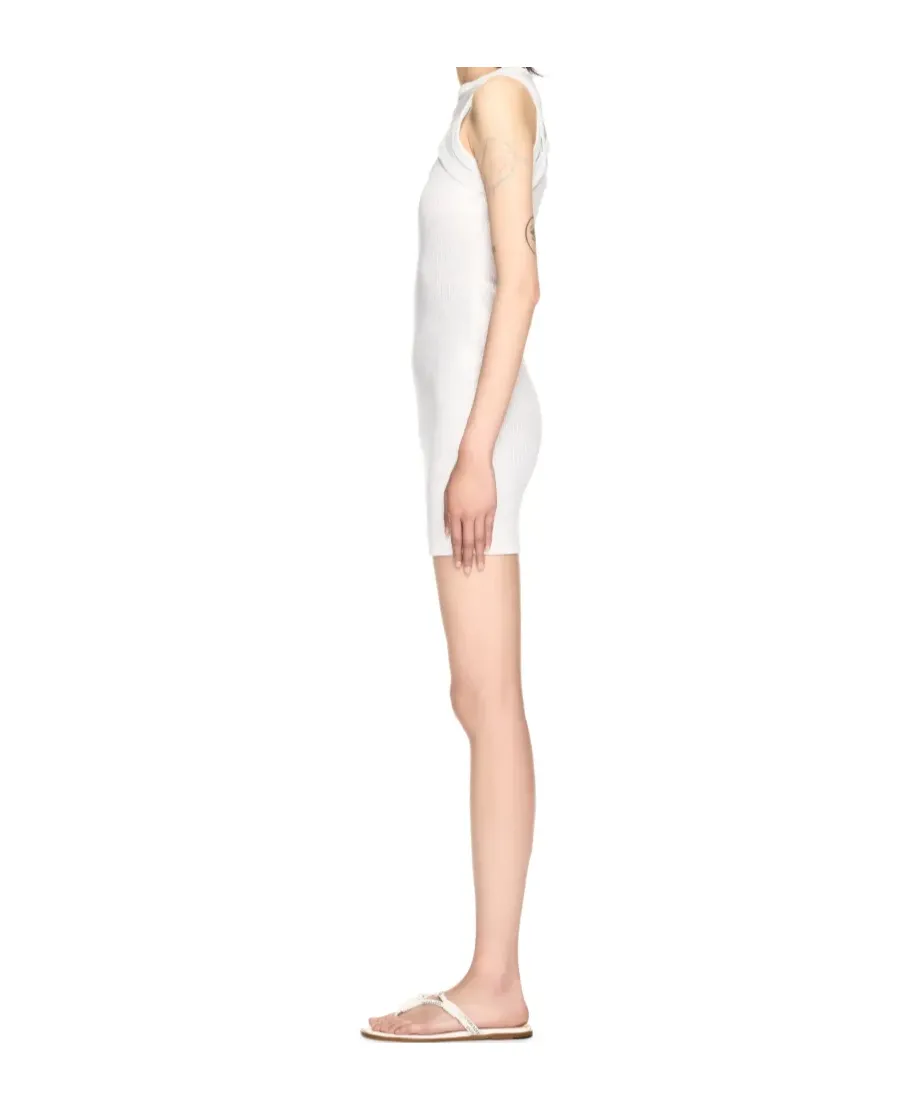 Cut-Out Sleeveless Metallic Dress