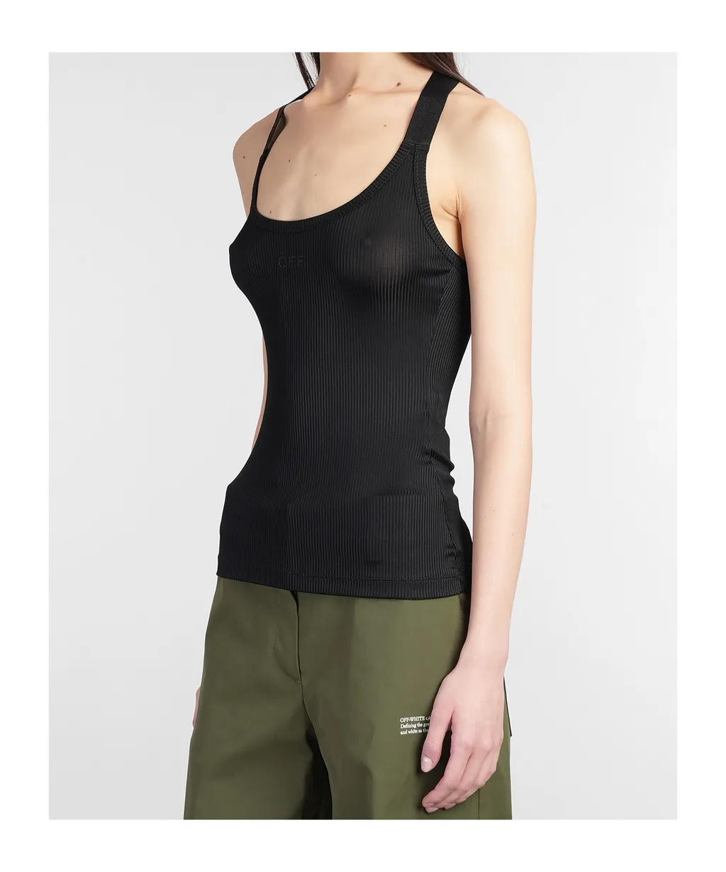 Logo Embroidered Sleeveless Top