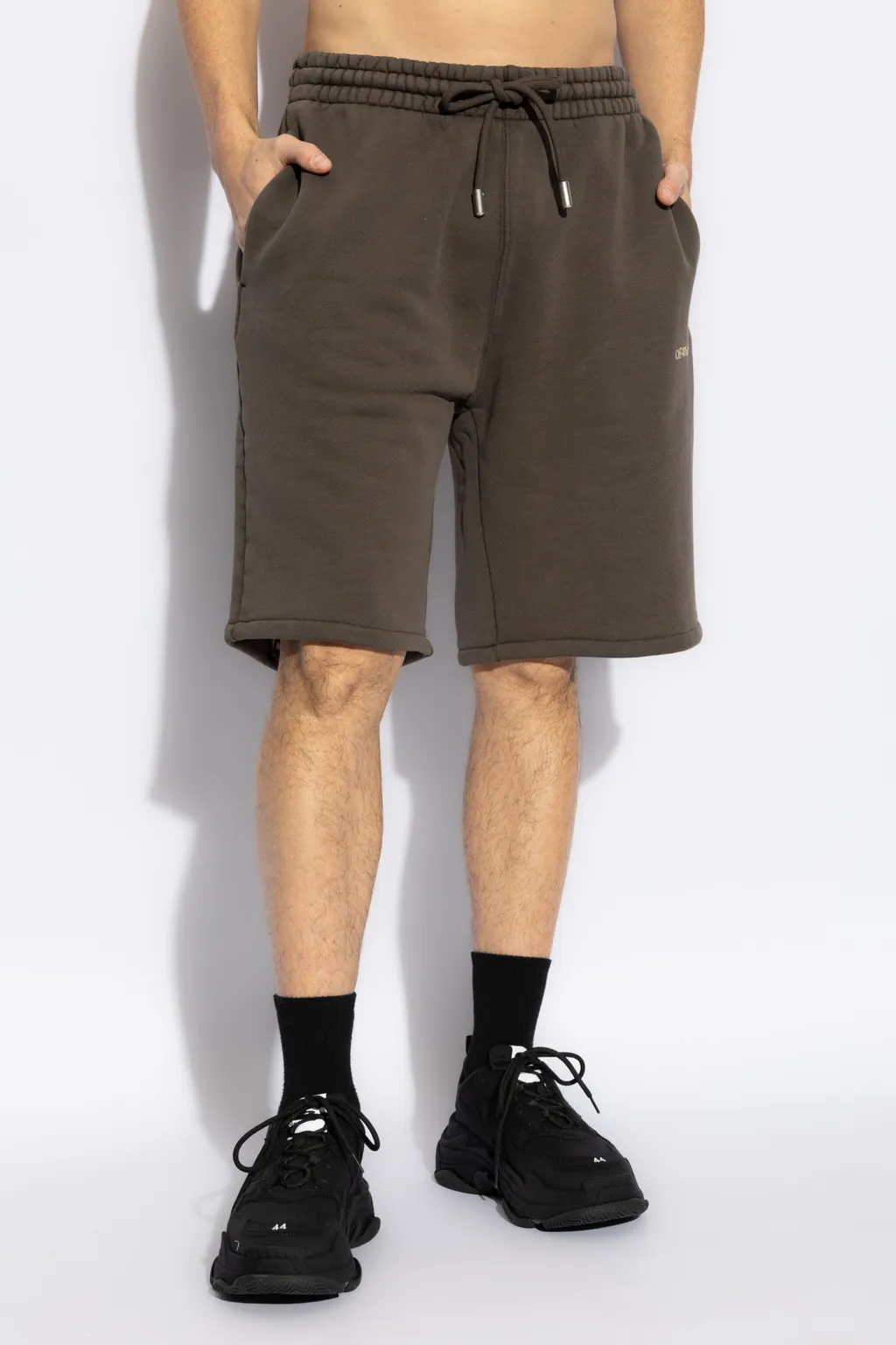 Logo Embroidered Drawstring Shorts