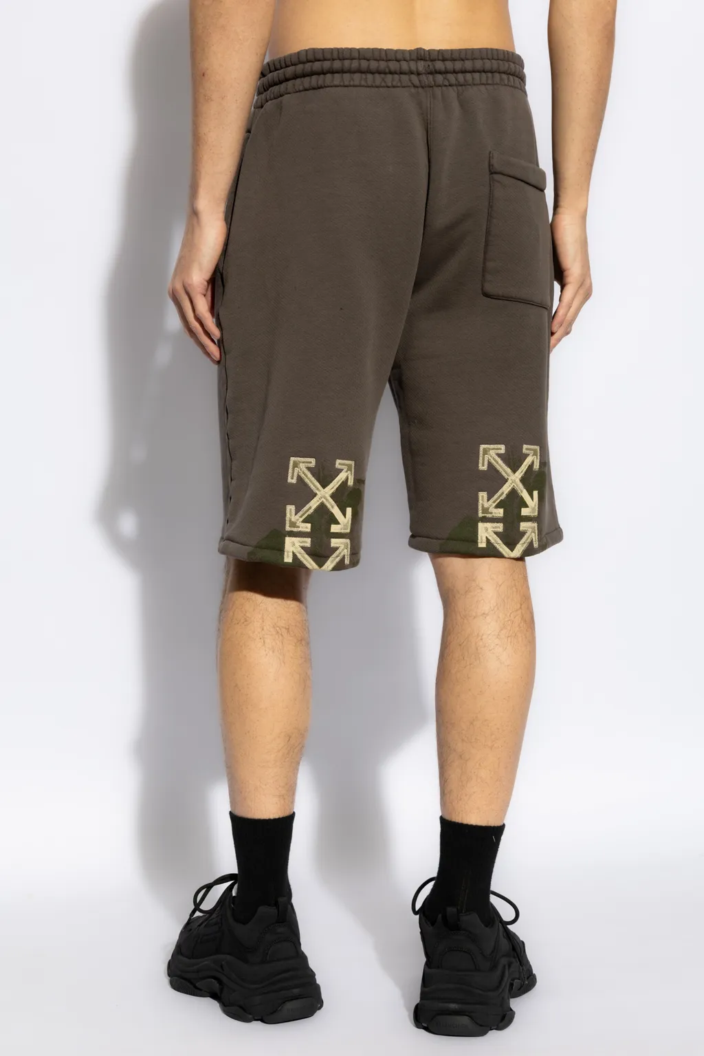 Logo Embroidered Drawstring Shorts