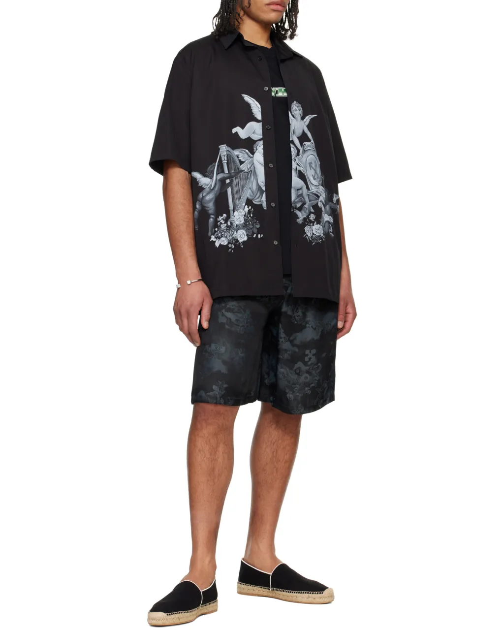 Graphic Printed Button-Up Shirt
