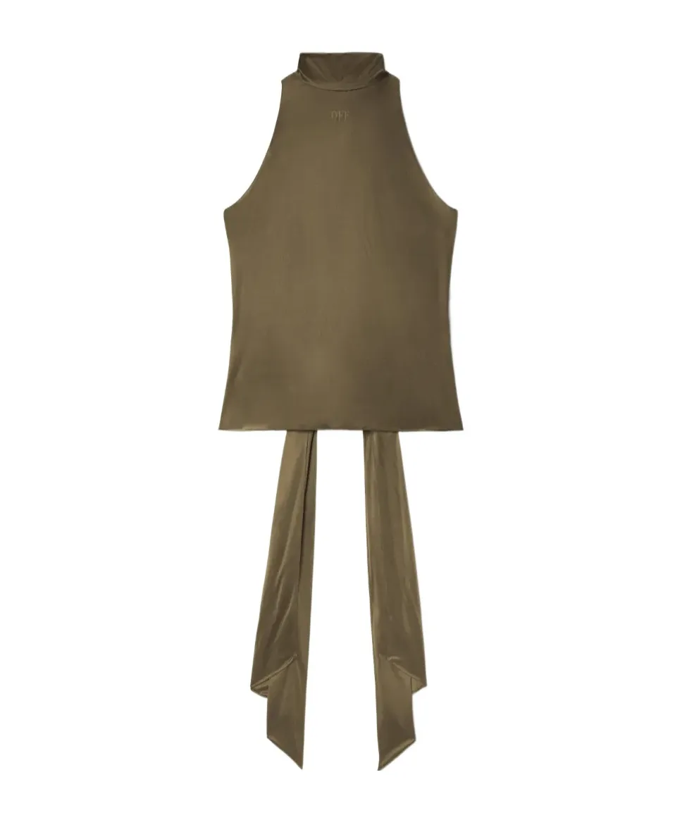 Draped-Detail Jersey Top
