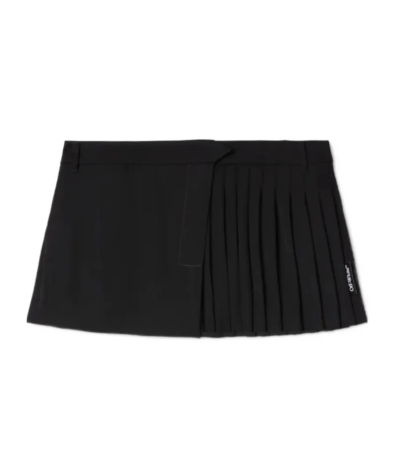 Savana Pleat Detailed Mini Skirt
