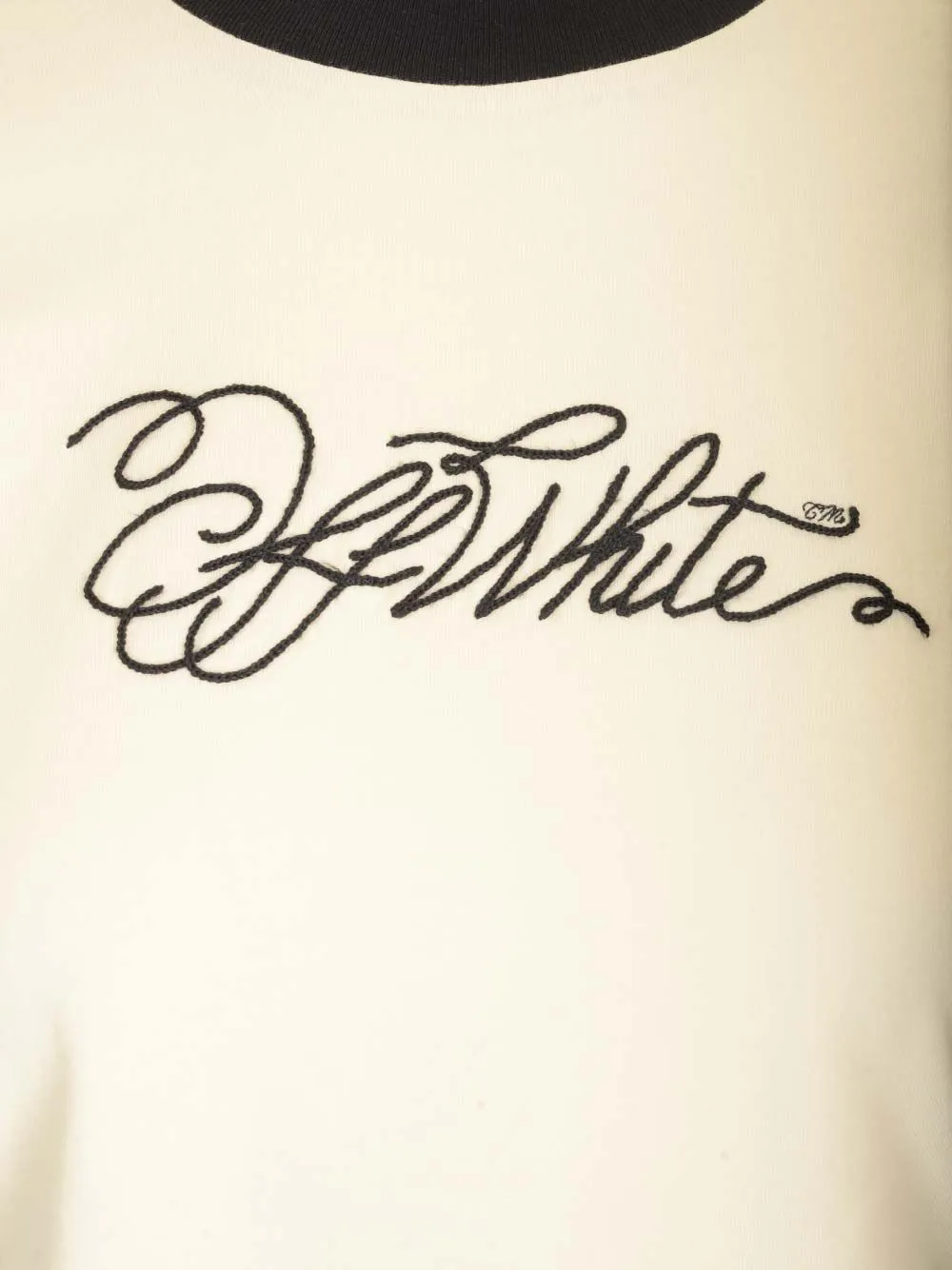 Script Fitted Crewneck T-Shirt