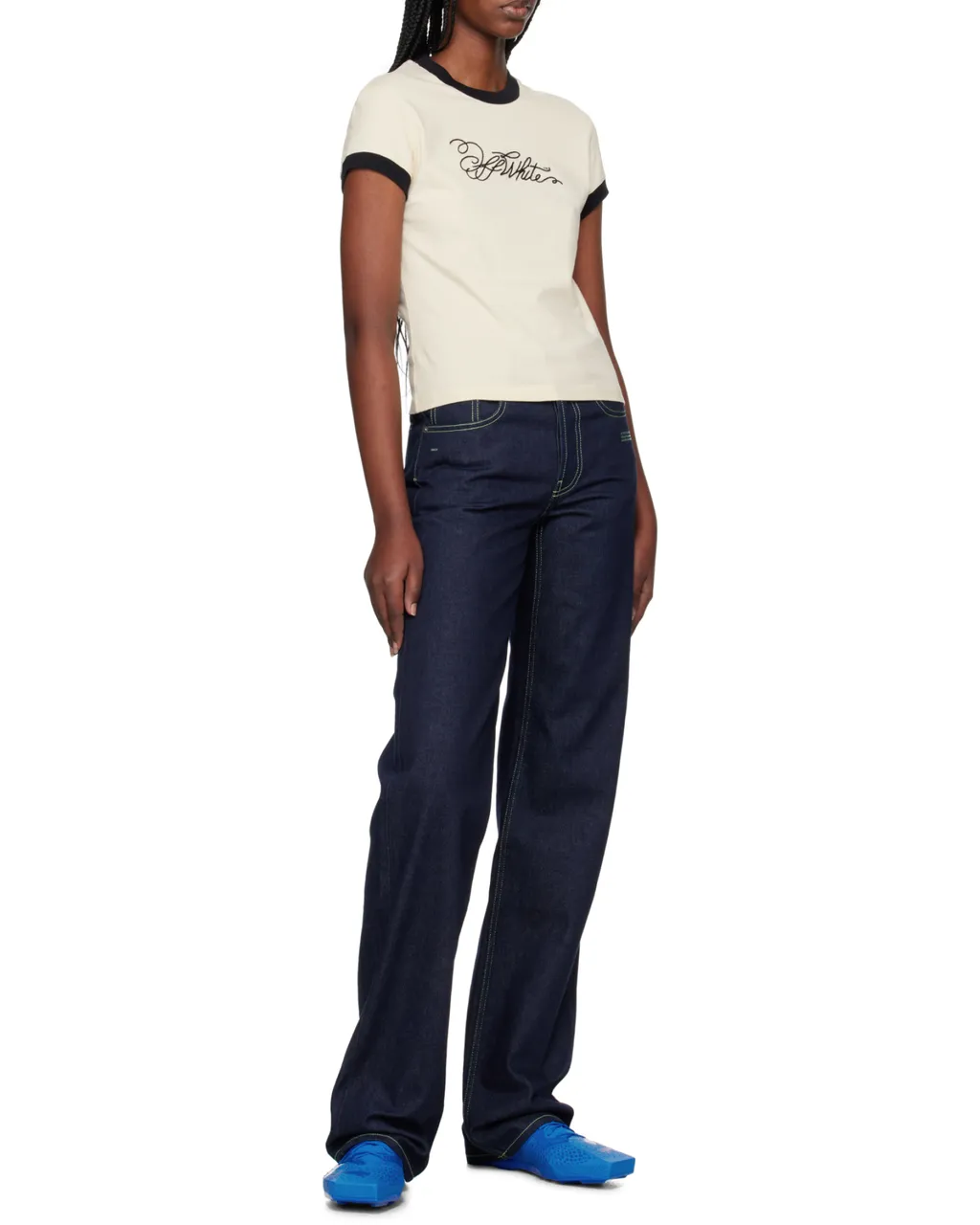Script Fitted Crewneck T-Shirt