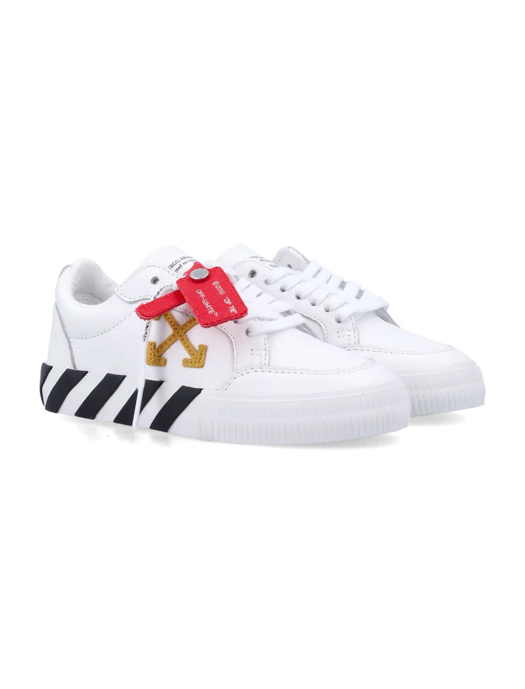 Vulcanized Leather Low-Top Sneakers