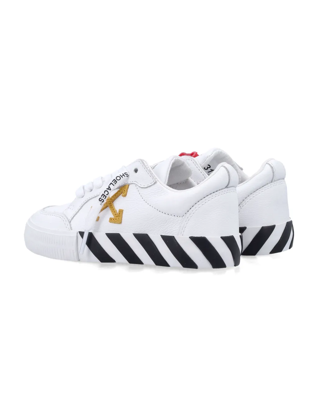 Vulcanized Leather Low-Top Sneakers