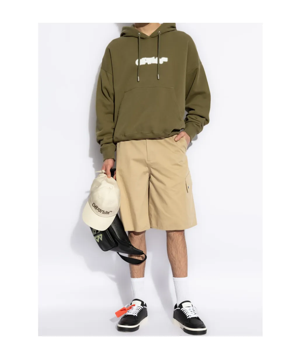 Logo Printed Drawstring Hoodie