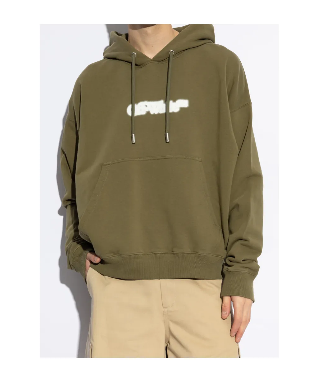 Logo Printed Drawstring Hoodie