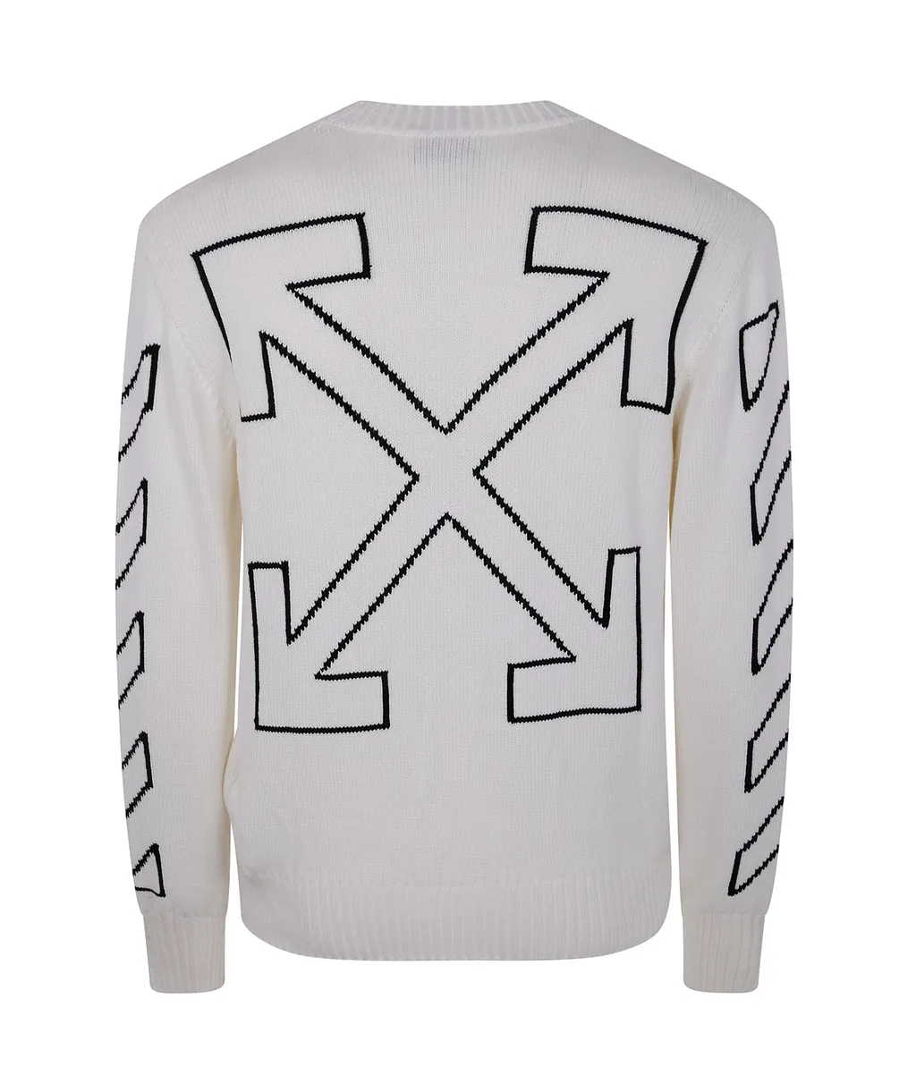 Diag Outline Crewneck Jumper
