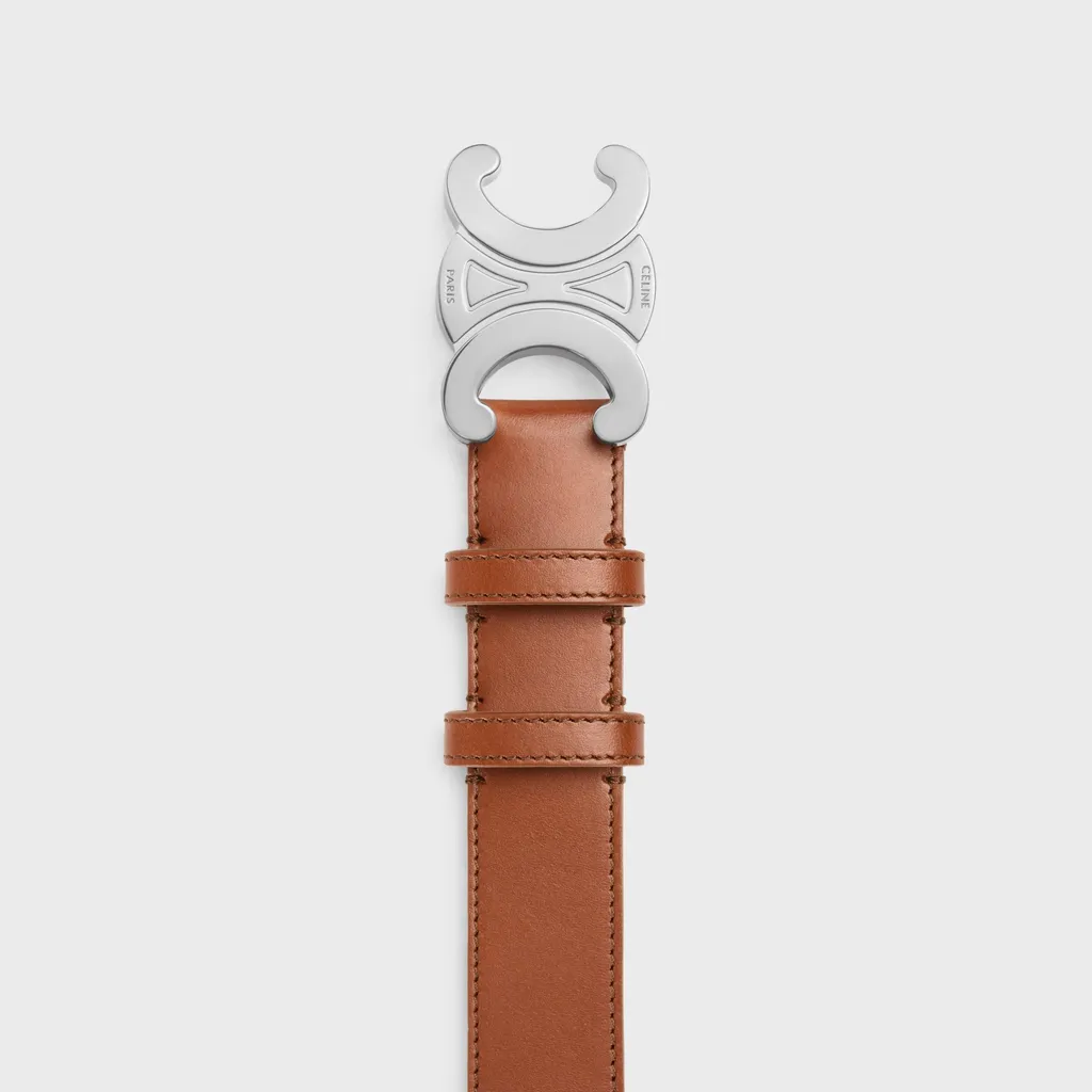 Large Triomphe Belt In Vintage Calfskin