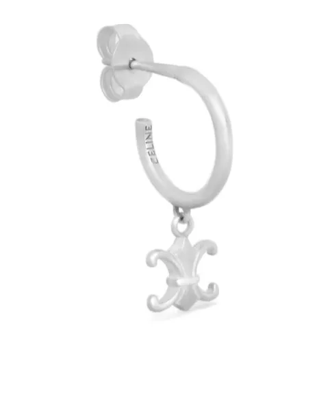 Triomphe De Lys Earring In Sterling Silver