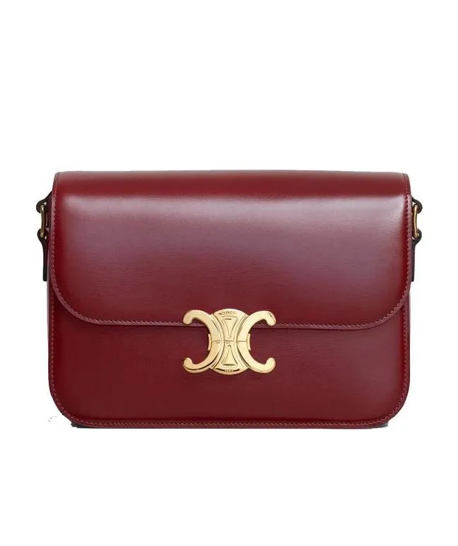 Classique Triomphe Bag In Shiny Calfskin