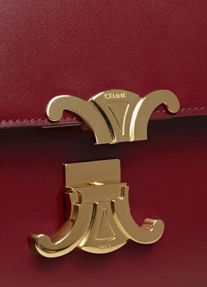 Classique Triomphe Bag In Shiny Calfskin