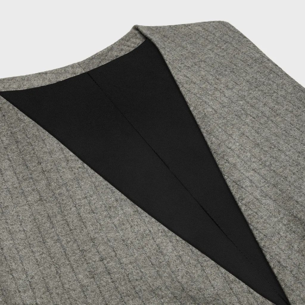 Vest In Striped Flannel