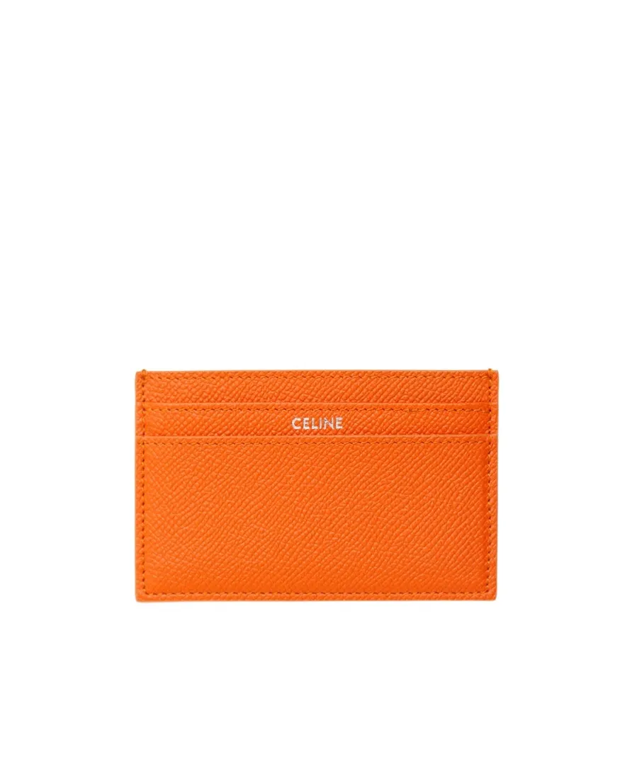 Medium Card Holder In Grained Calfskin