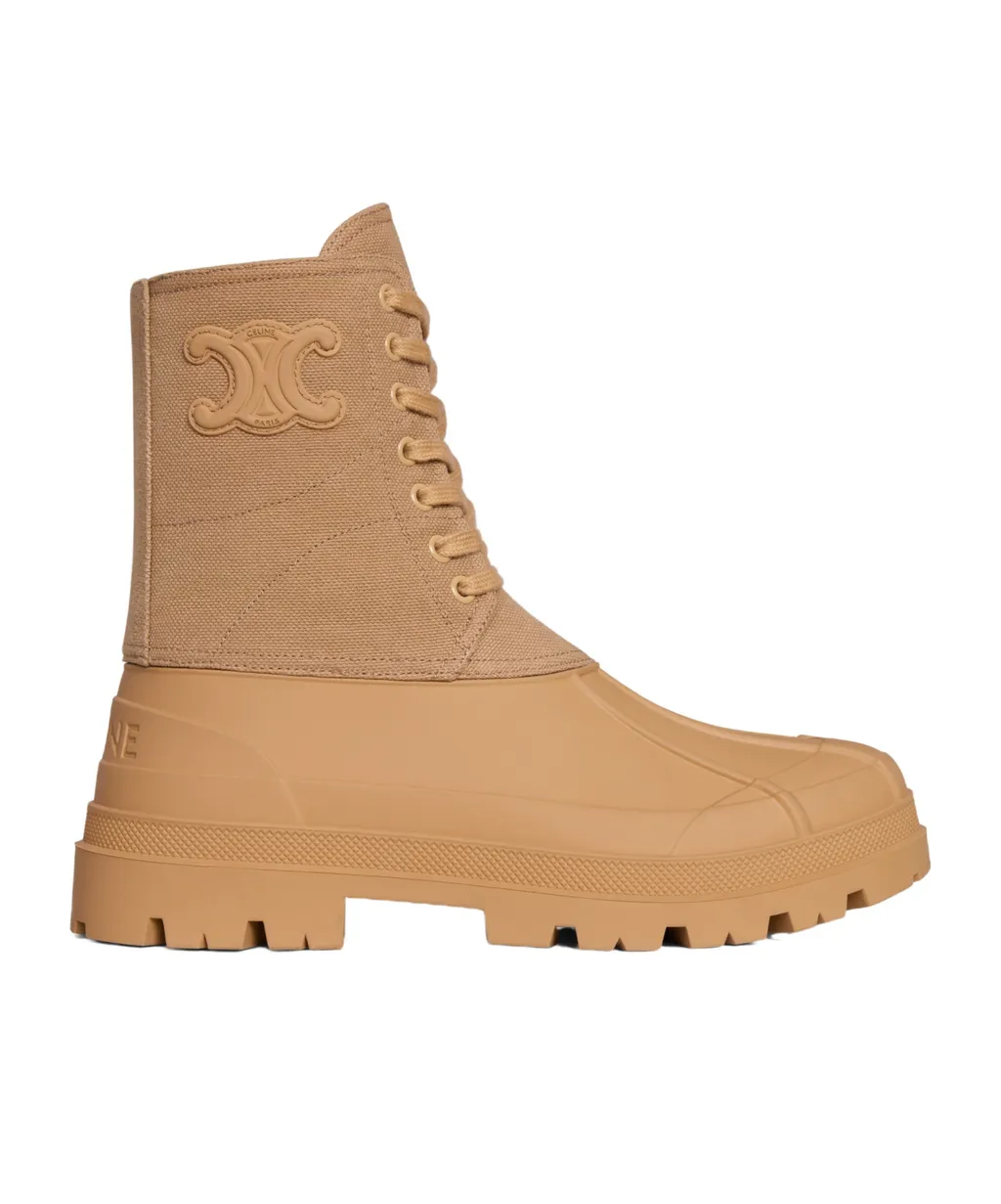 Riley Lace-Up Boot In Canvas