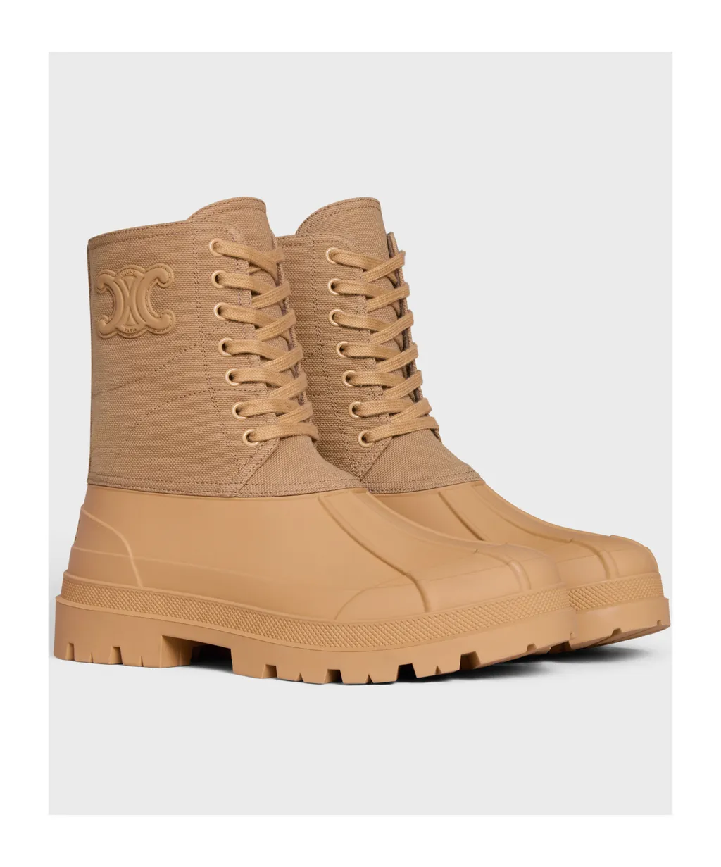 Riley Lace-Up Boot In Canvas