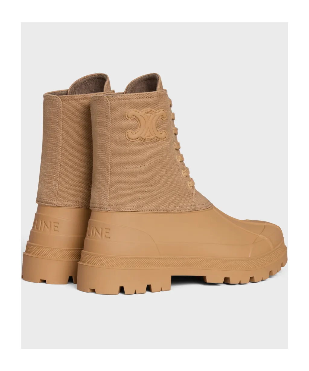 Riley Lace-Up Boot In Canvas