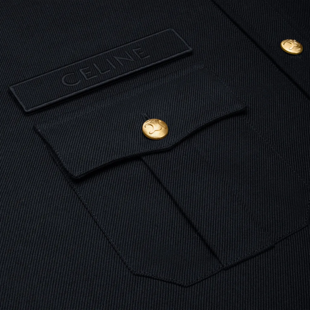 Military Shirt In Cotton Wool Twill