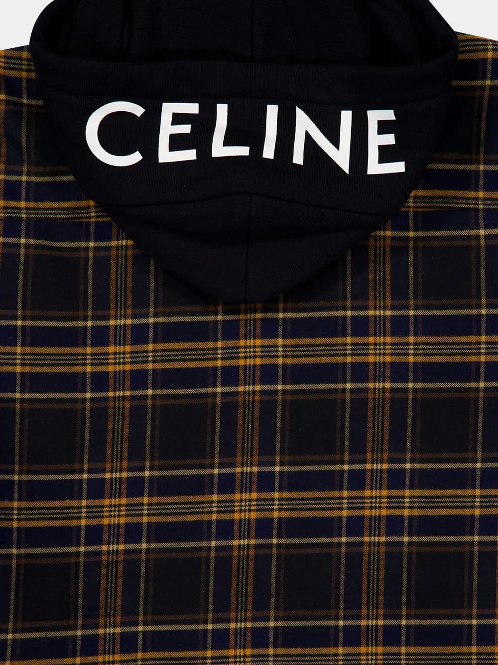 Hooded Overshirt In Checked Cotton