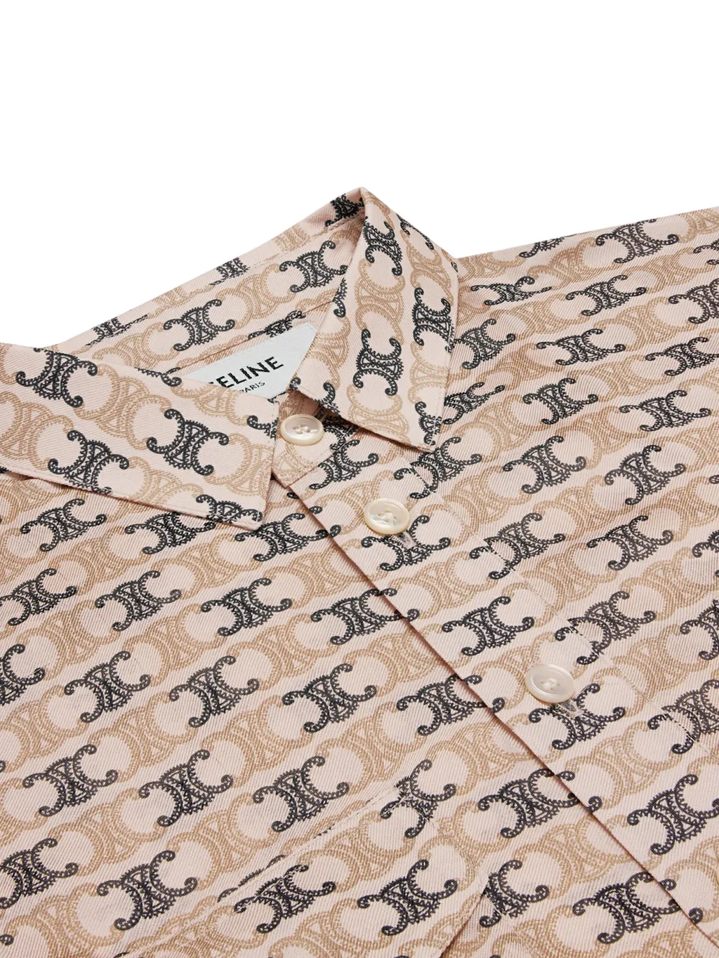 Cropped Shirt In Silk Georgette