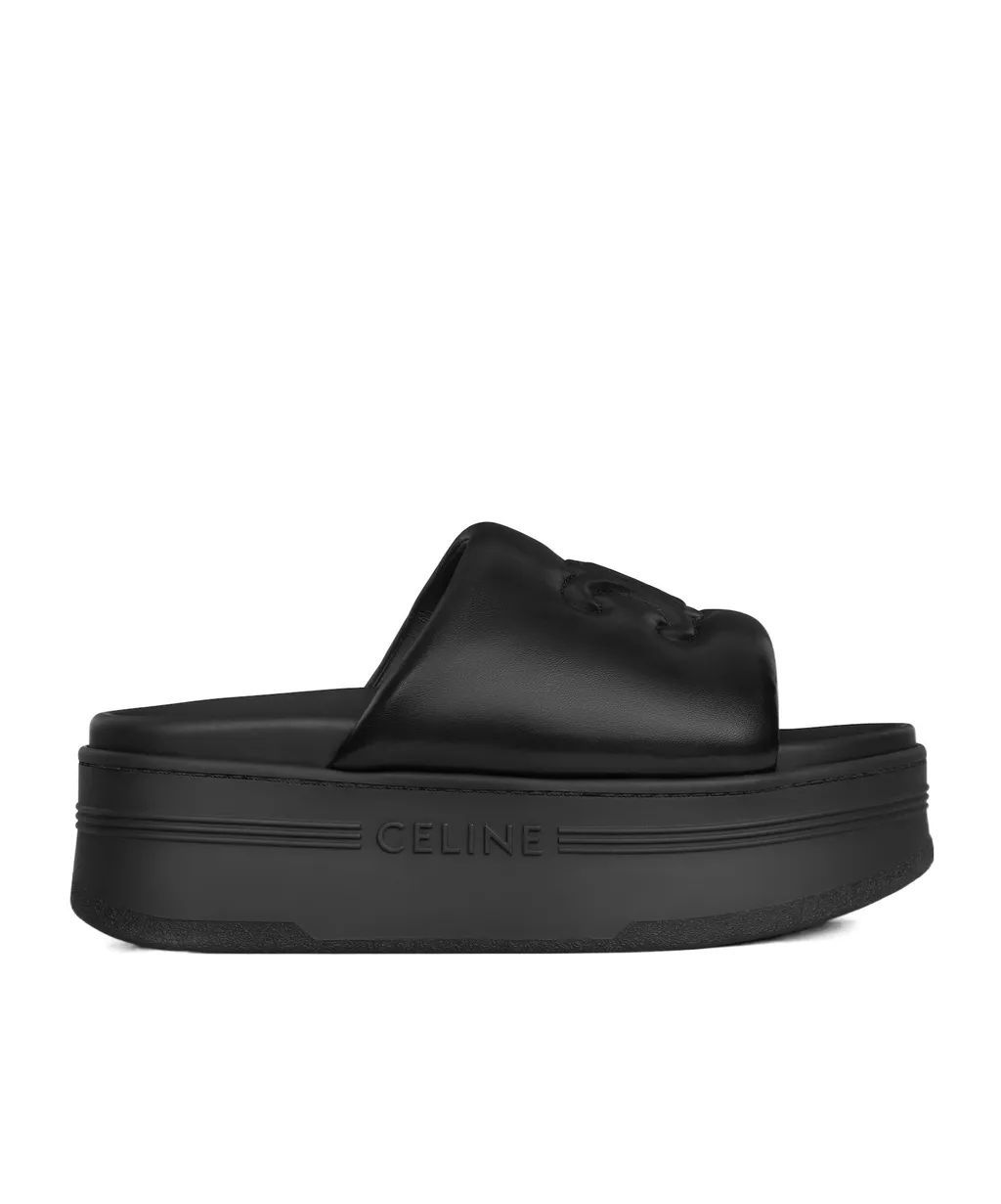 Block Slide With Triomphe In Lambskin