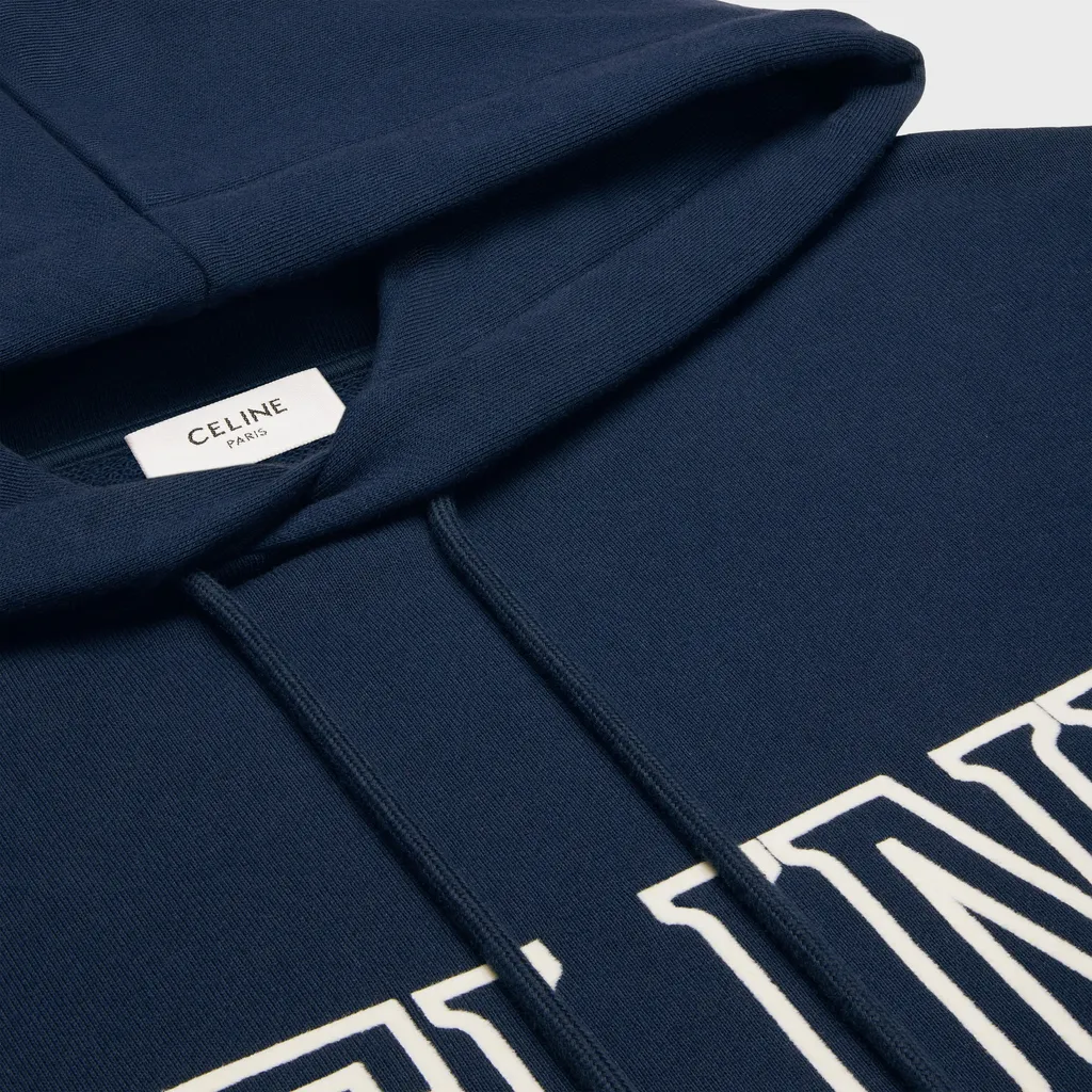Loose Hoodie In Cotton Fleece
