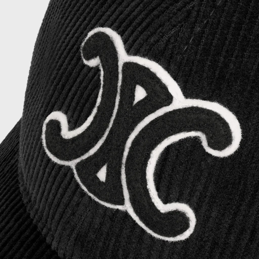 Triomphe Baseball Cap In Corduroy