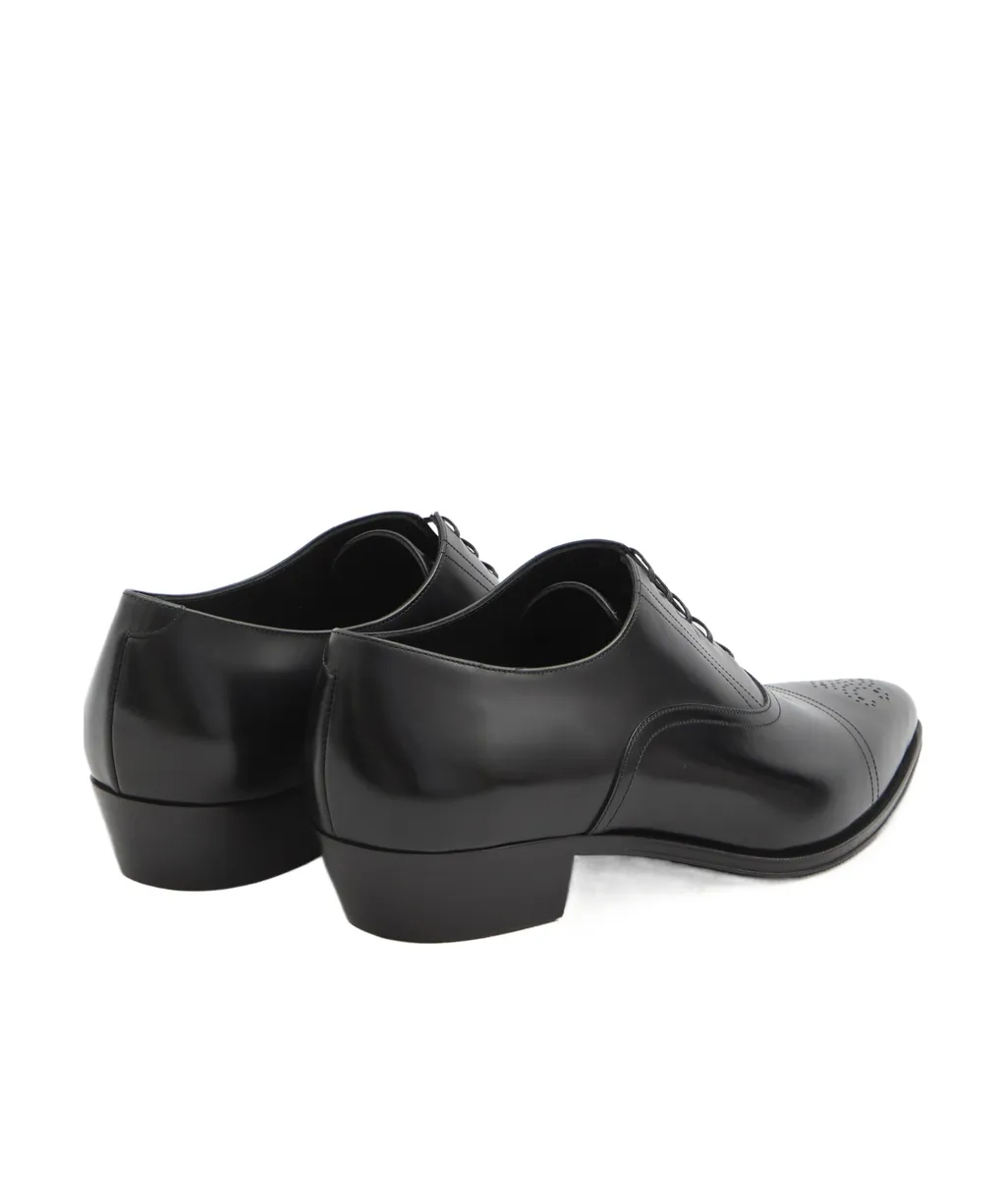 Jude Perforated Oxford In Polished Bull