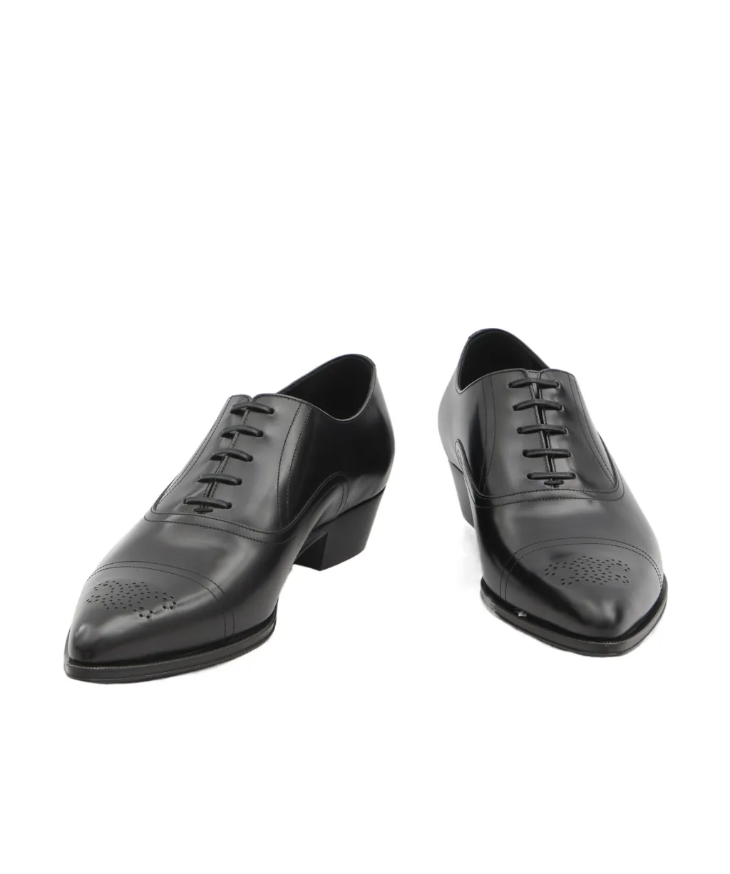 Jude Perforated Oxford In Polished Bull