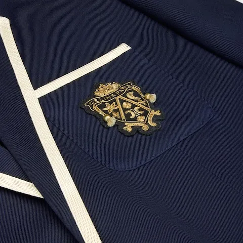 Blason Classic Jacket In Diagonal Wool