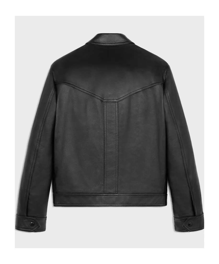 Loose Blouson Jacket In Soft Lambskin