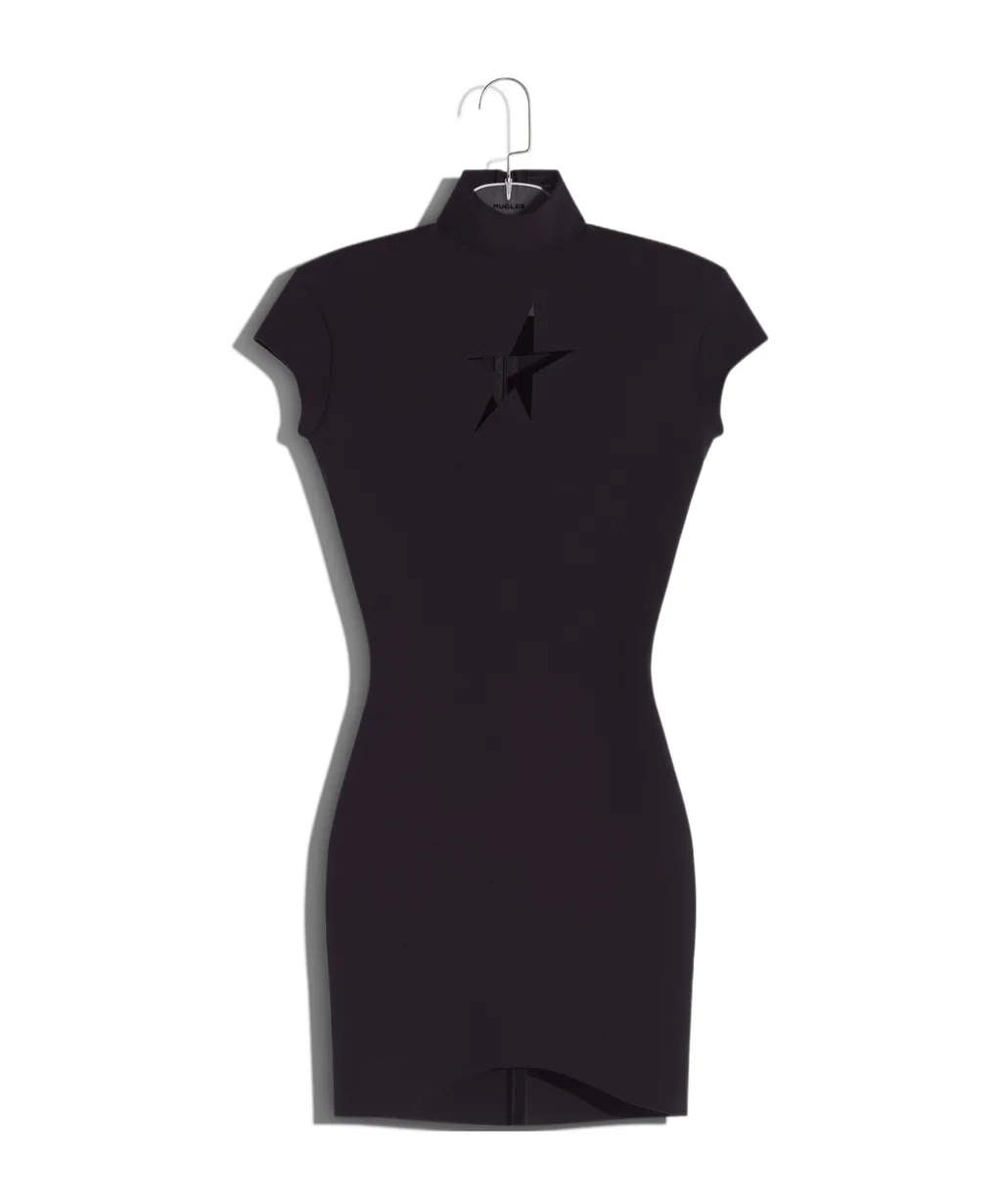 Star Cut-Out Detailed Mini Dress