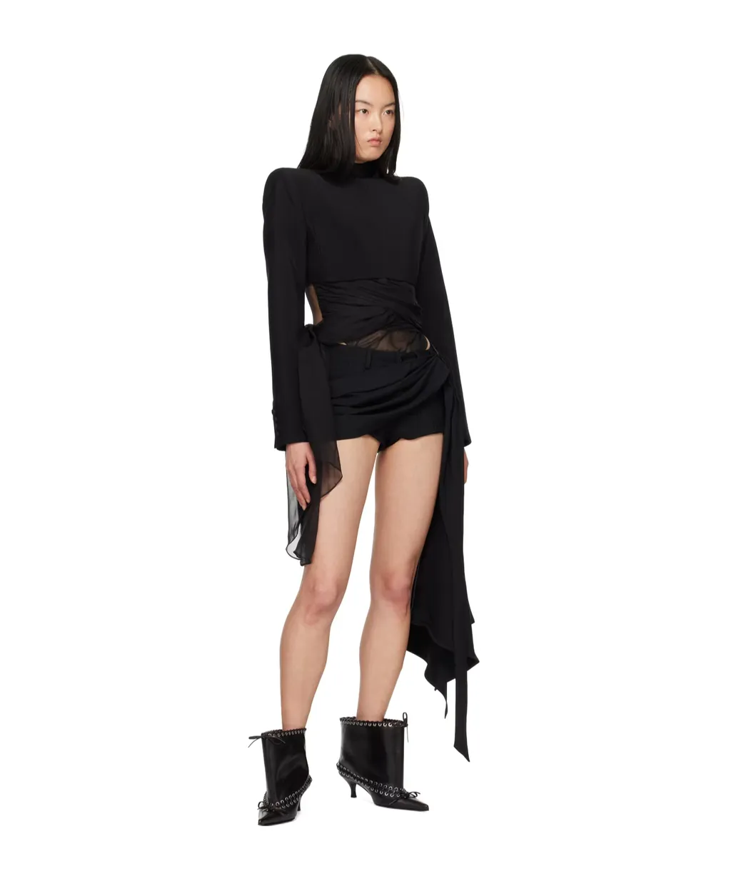 Backless Cropped Jacket
