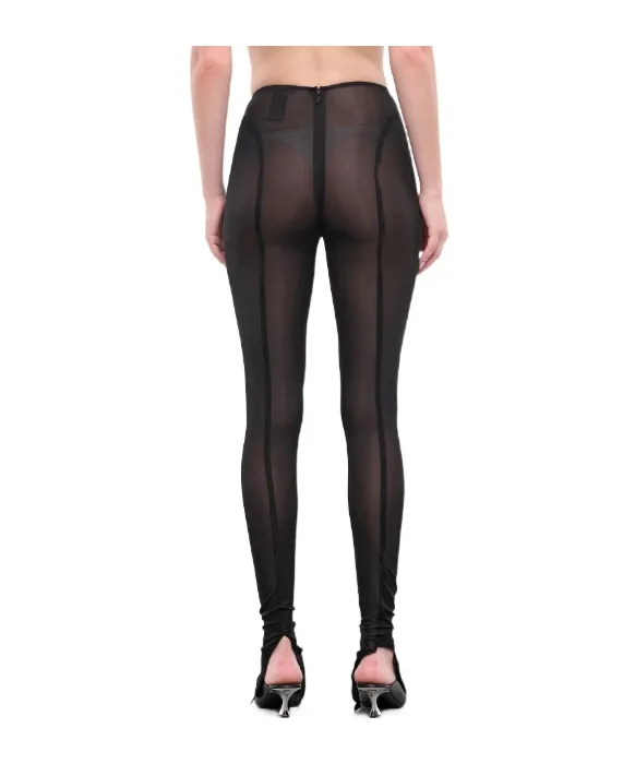 Logo-Plaque Cut-Out Leggings