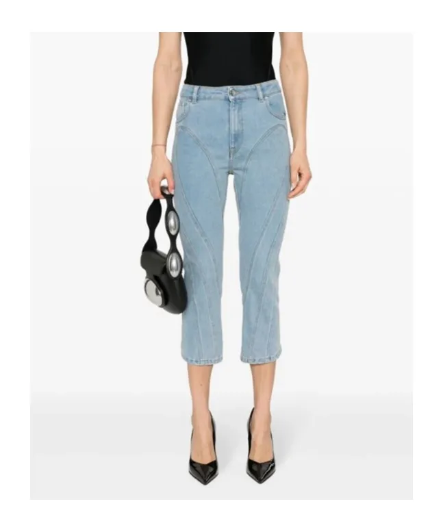 High-Rise Cropped Jeans