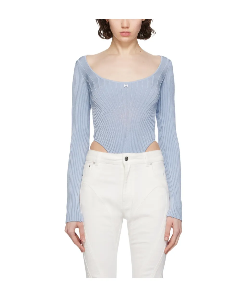 M-Plaque Knitted Bodysuit