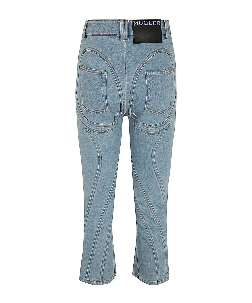 Belt-Strap Jeans