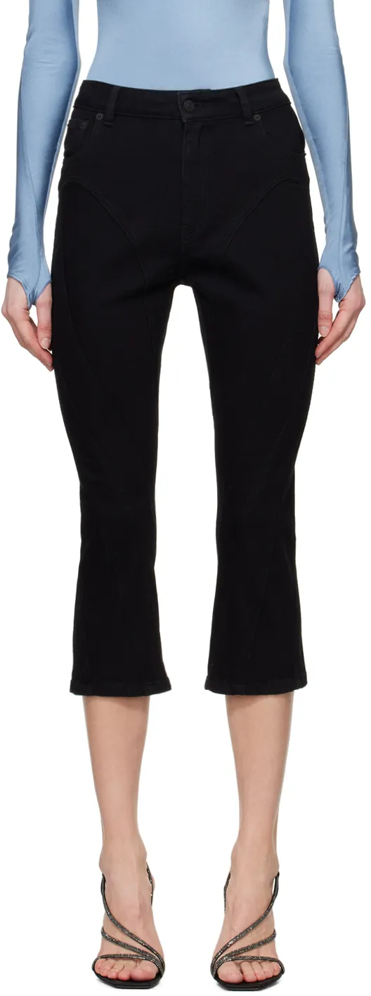 Seam-Detailed Tapered Jeans