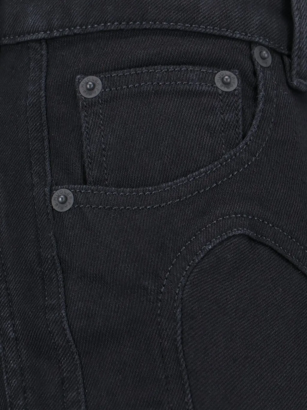 Seam-Detailed Tapered Jeans