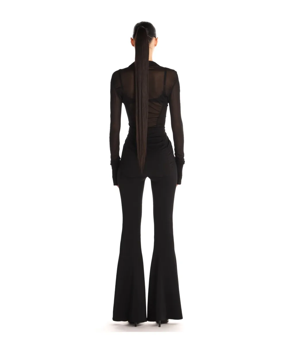 Semi-Sheer Jersey Shirt